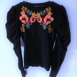 Karen Millen Embroidered Puffed Sleeve Shirt